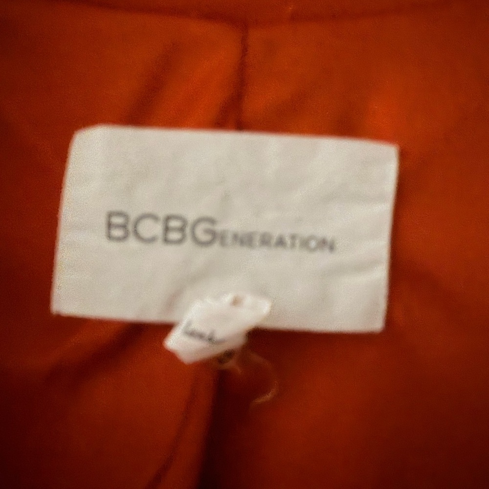 Bcbgeneration Rust Drape Front Blazer - image 2